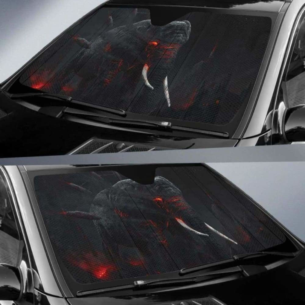 Dark Elephant Mammoth Car Auto Sun Shades