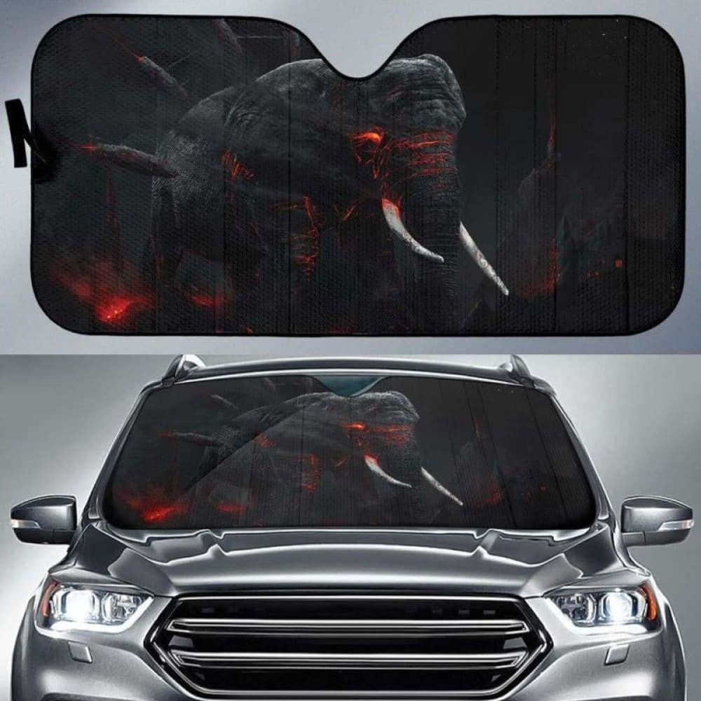 Dark Elephant Mammoth Car Auto Sun Shades