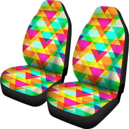 Rainbow Abstract Colorful Design Car Seat Cover