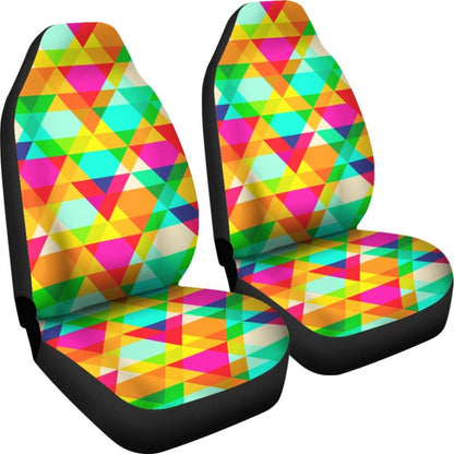 Rainbow Abstract Colorful Design Car Seat Cover