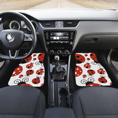 Cute Set of Ladybug Car Floor Mats