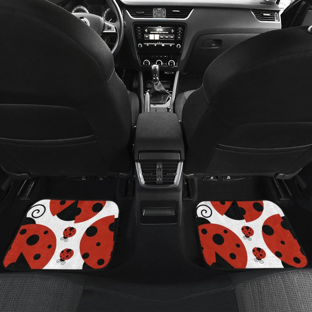 Cute Set of Ladybug Car Floor Mats