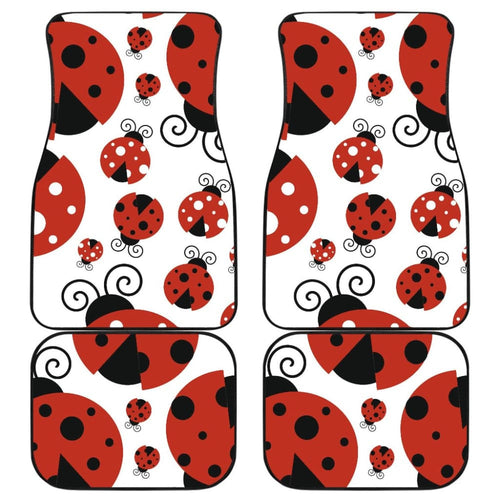 Cute Set of Ladybug Car Floor Mats
