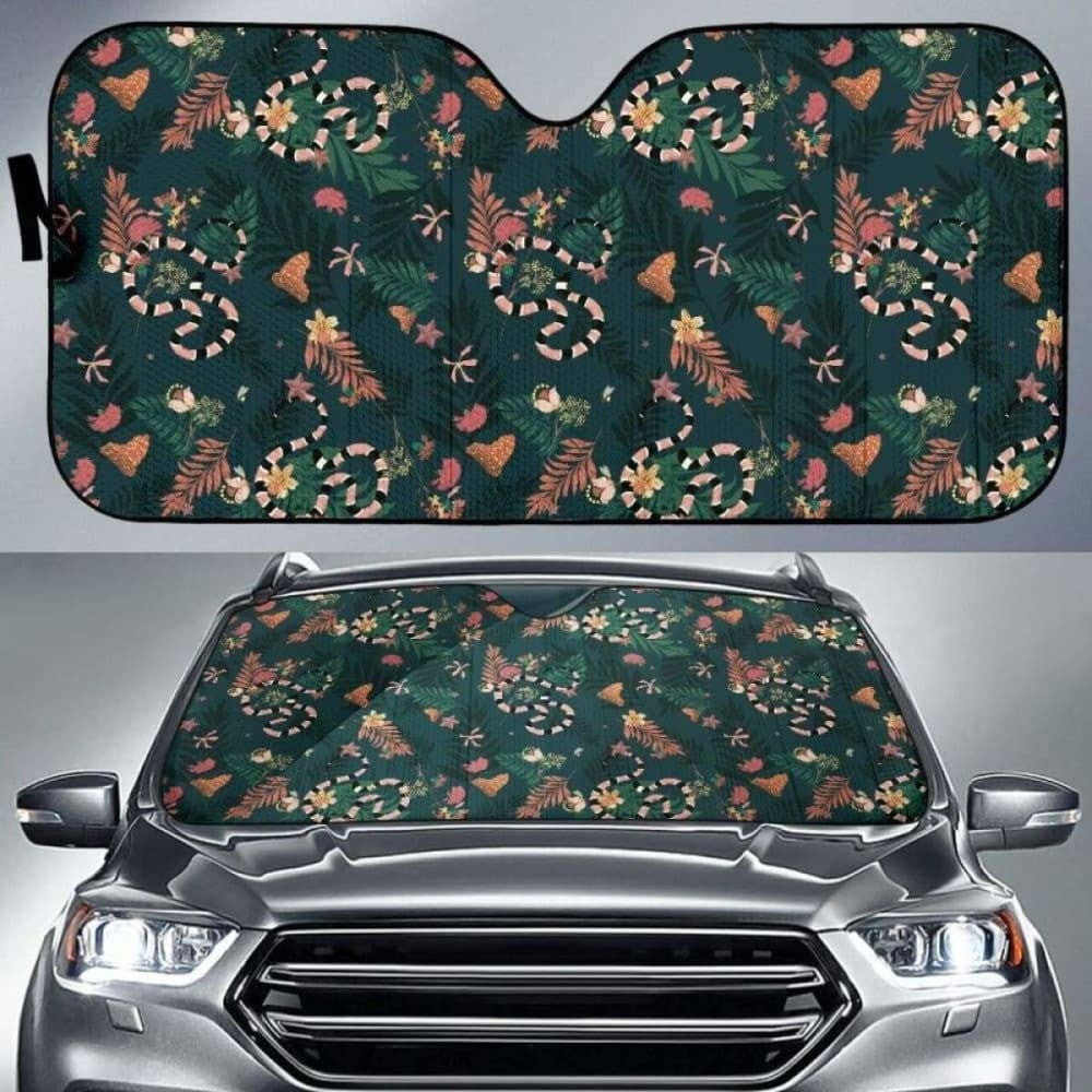Snake Forest Pattern Car Auto Sun Shades