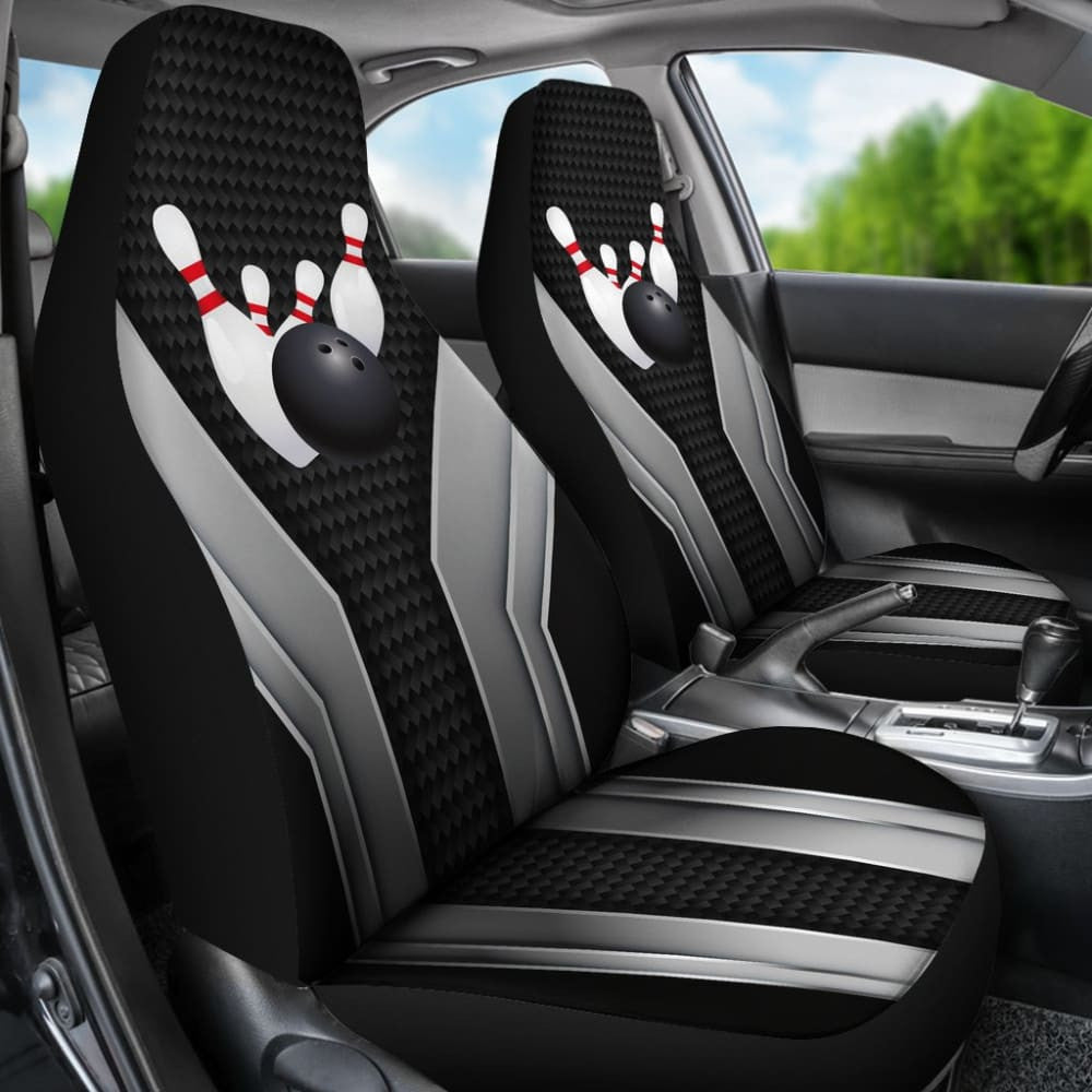 Bowling Car Seat Cover Metal Print
