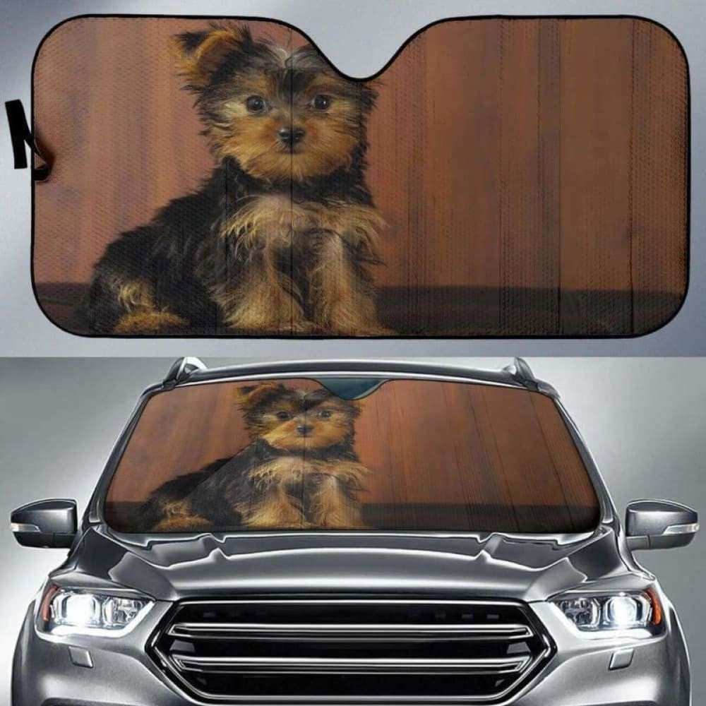 Yorkie Car Auto Sun Shades
