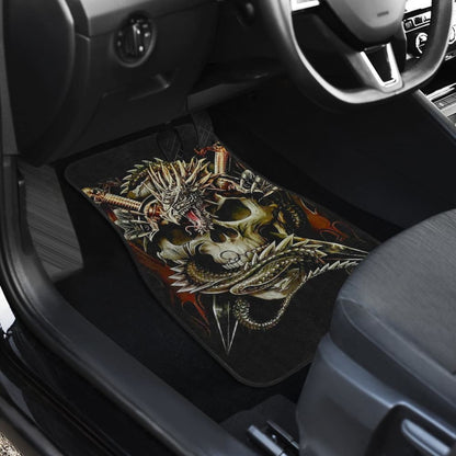 Set Pcs Dragon Skull Car Mats