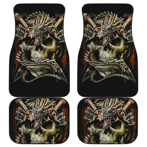 Set Pcs Dragon Skull Car Mats