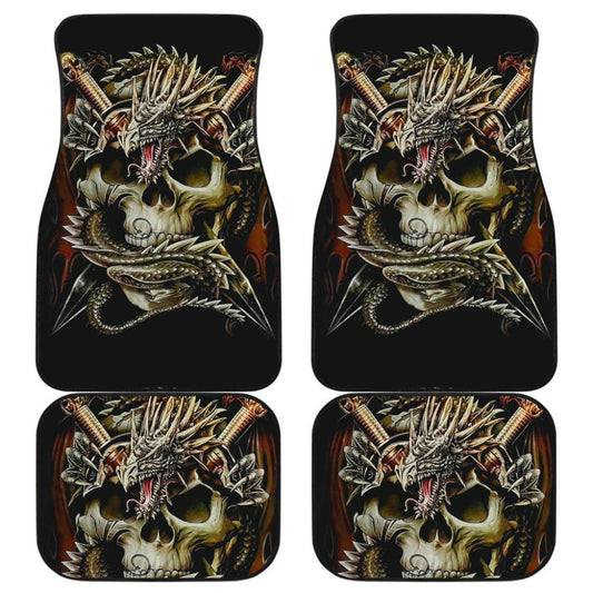 Set Pcs Dragon Skull Car Mats