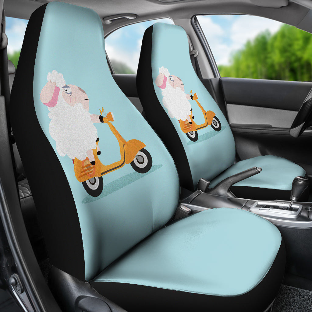 Cute Funny Sheep for Sheep Lover Gift Car Seat Covers