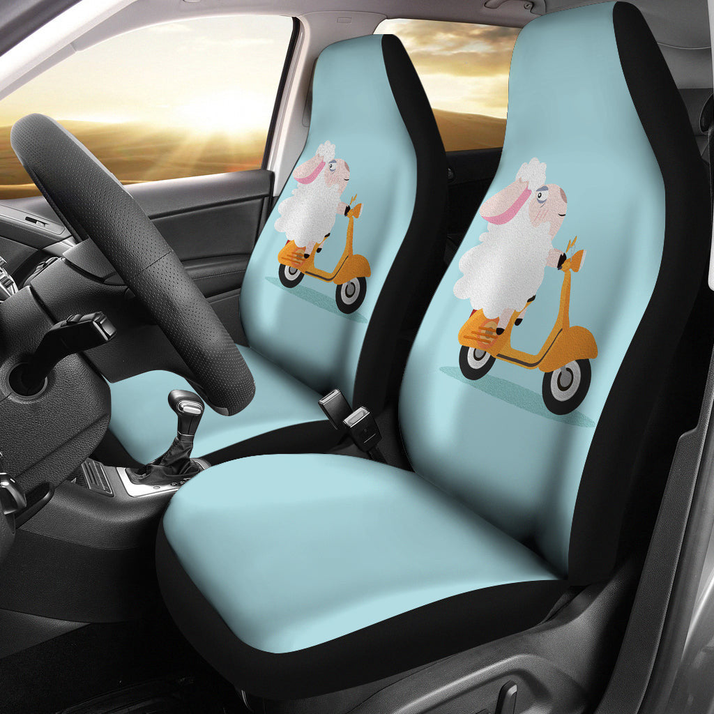 Cute Funny Sheep for Sheep Lover Gift Car Seat Covers