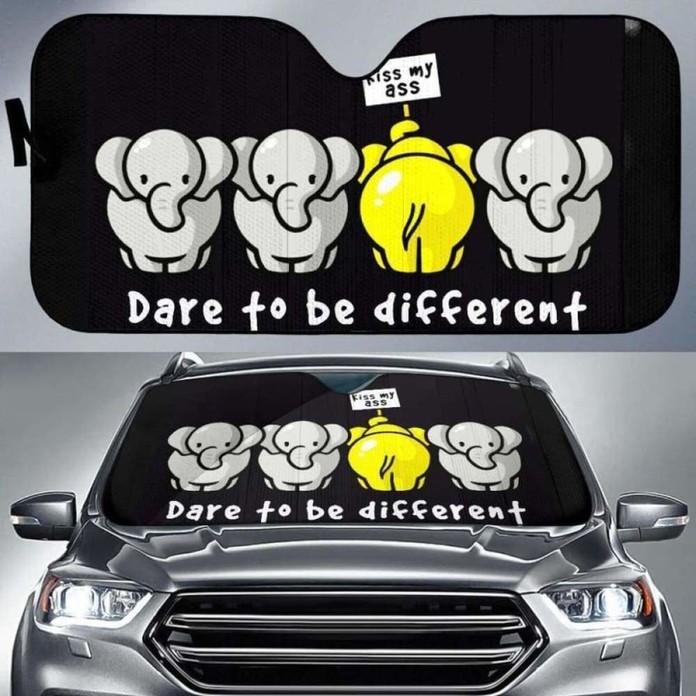 Elephants Funny Car Auto Sun Shades