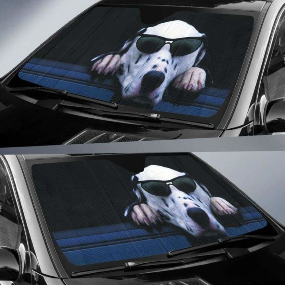Dalmatian Auto Sun Shade