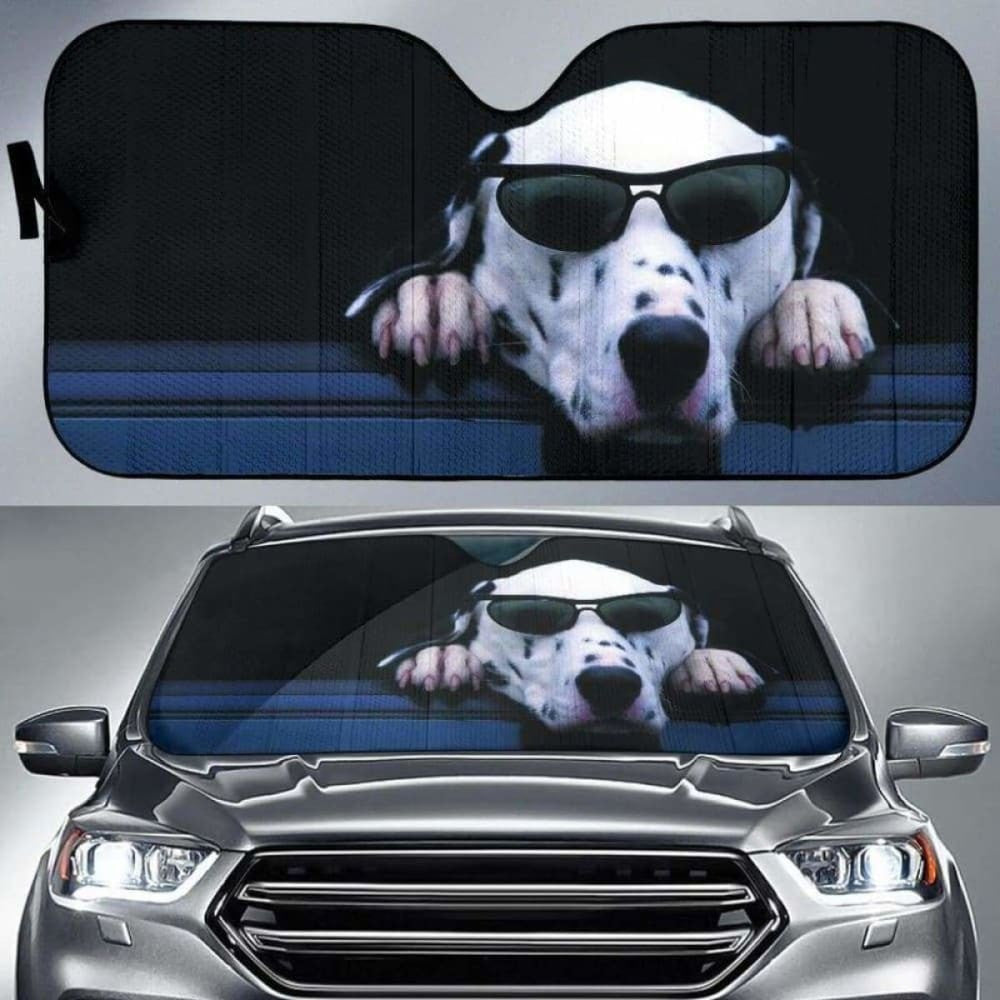 Dalmatian Auto Sun Shade
