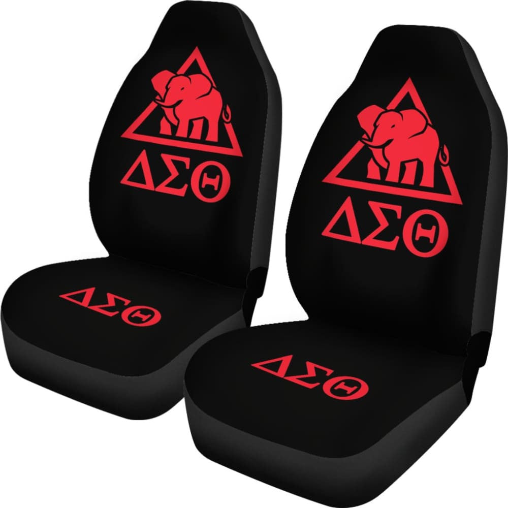 Delta Sigma Theta Sorority Black Red Amazing Car Seat Covers