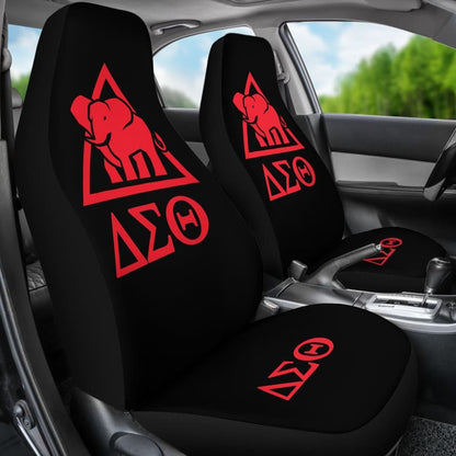 Delta Sigma Theta Sorority Black Red Amazing Car Seat Covers