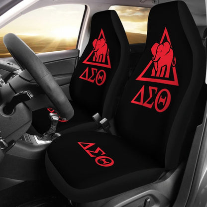 Delta Sigma Theta Sorority Black Red Amazing Car Seat Covers
