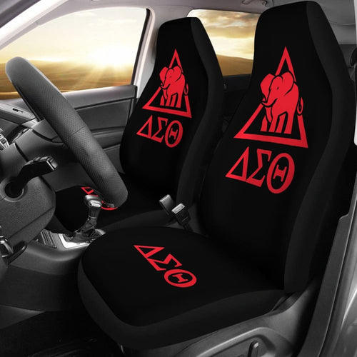 Delta Sigma Theta Sorority Black Red Amazing Car Seat Covers