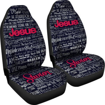 Names Of Jesus Car Seat Covers