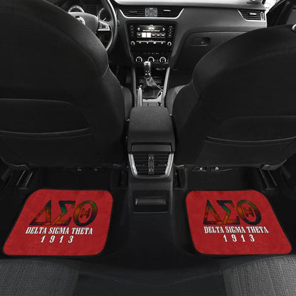 Delta Sigma Theta Sorority Red Black Amazing Car Floor Mats