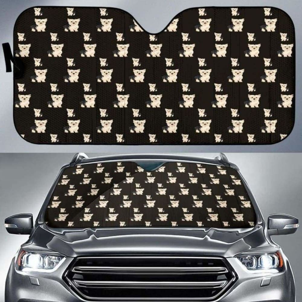 Yorkie Car Auto Sun Shades