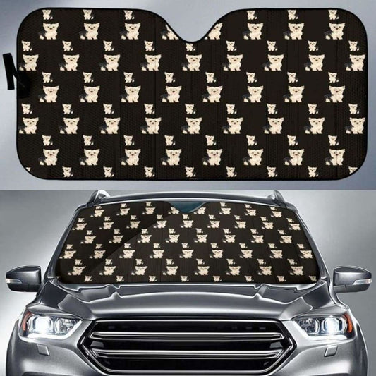 Yorkie Car Auto Sun Shades