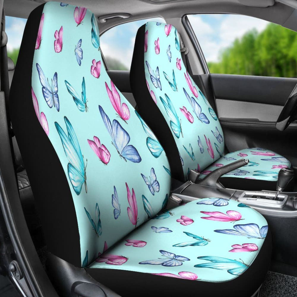 Butterfly Pattern Water Paint Print Car Seat Covers