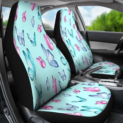 Butterfly Pattern Water Paint Print Car Seat Covers