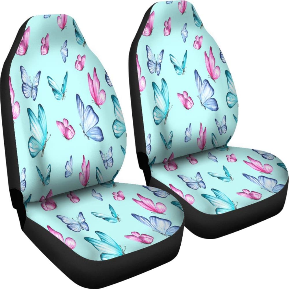 Butterfly Pattern Water Paint Print Car Seat Covers