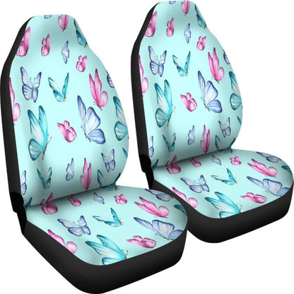Butterfly Pattern Water Paint Print Car Seat Covers