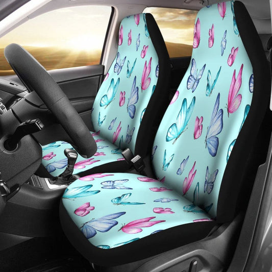 Butterfly Pattern Water Paint Print Car Seat Covers