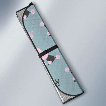 Poodle Dog Pattern Car Auto Sun Shades