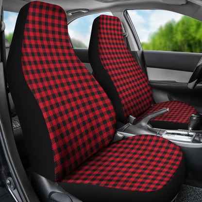 Red Checked Buffalo Plaid Amazing Car Seat Covers