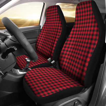 Red Checked Buffalo Plaid Amazing Car Seat Covers