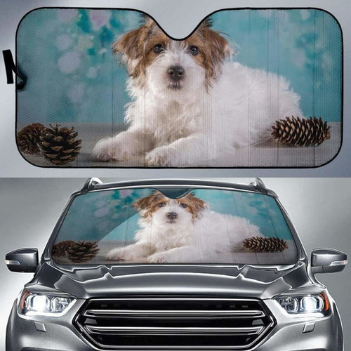 Domestic Dog Cairn Terrier Fluffy DogK Car Sun Shade