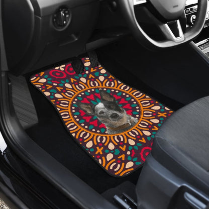 Australian Cattle Dog Colorful Flower Car Floor Mats
