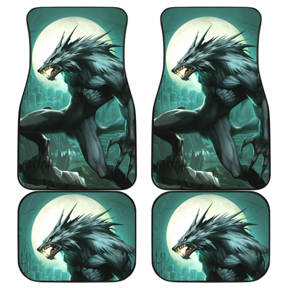 Werewolf Evil Eyes Digital Printing Fantasy Monster Car Floor Mats