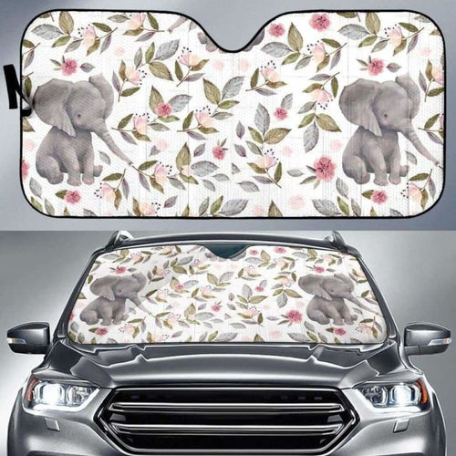 Baby Elephants Car Auto Sun Shades