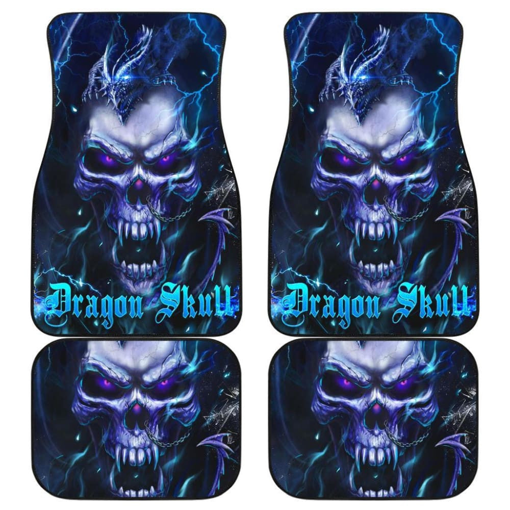 Set Pcs Dragon Skull Car Mats