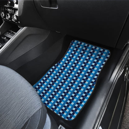 Blue Checked Buffalo Plaid Amazing Car Floor Mats