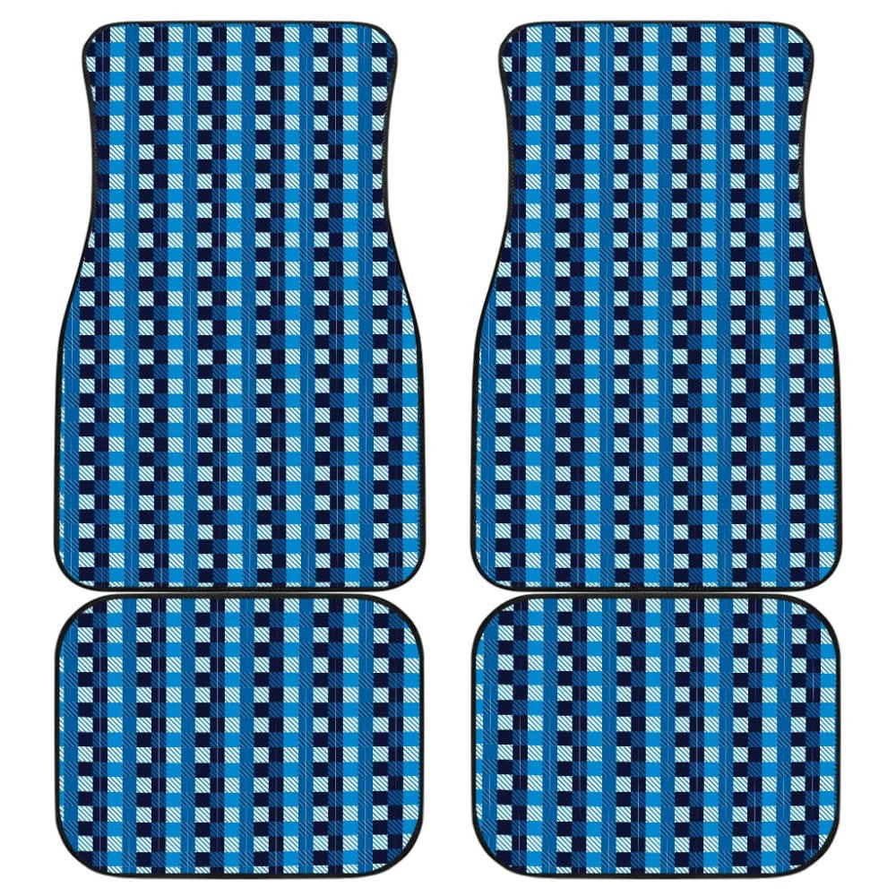 Blue Checked Buffalo Plaid Amazing Car Floor Mats