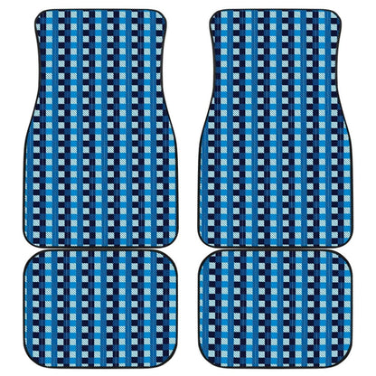 Blue Checked Buffalo Plaid Amazing Car Floor Mats