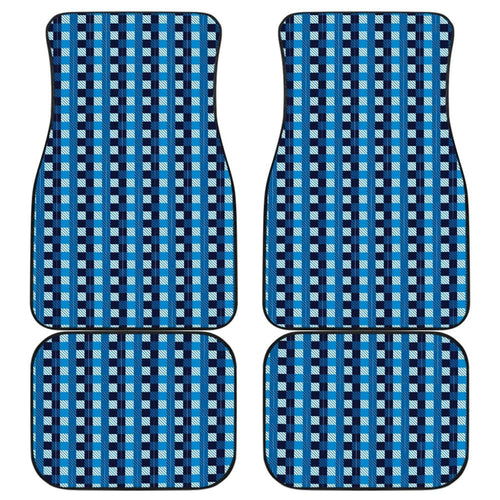 Blue Checked Buffalo Plaid Amazing Car Floor Mats