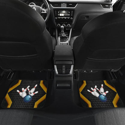 Print Bowling Metallic Style Printed Car Floor Mats