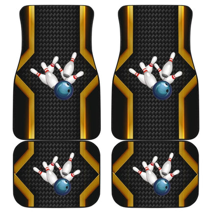 Print Bowling Metallic Style Printed Car Floor Mats