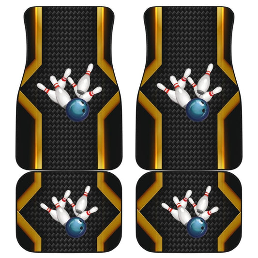 Print Bowling Metallic Style Printed Car Floor Mats