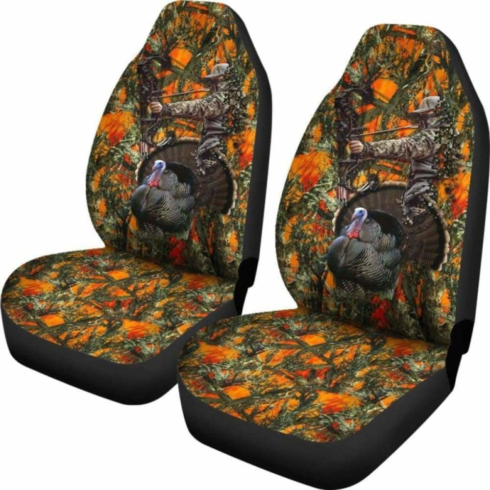 Car Seat Covers - Bow Hunting Turkey