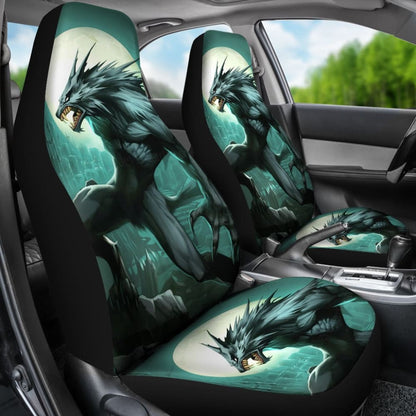 Werewolf Evil Eyes Digital Printing Fantasy Monster Car Seat Covers