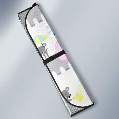 Cute Elephant Mouse Pattern Car Auto Sun Shades