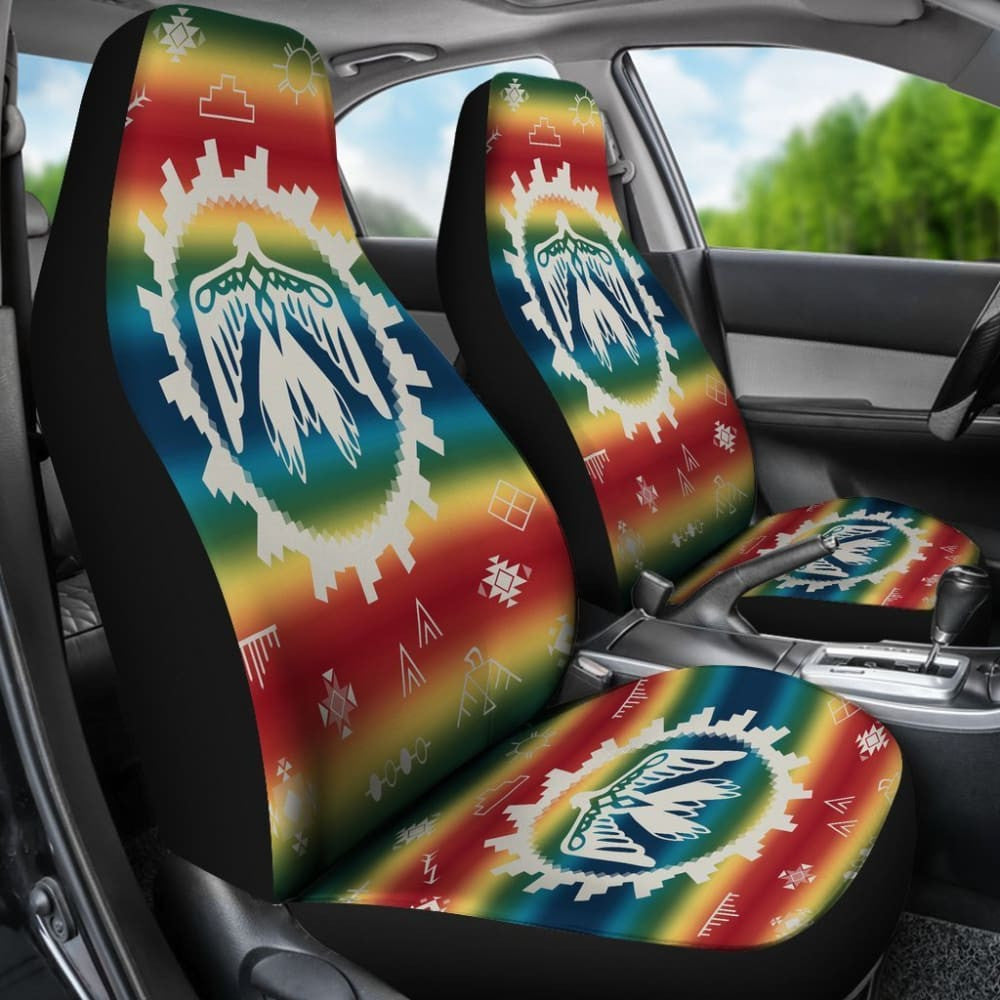 Thunderbird Rainbow Native American Design Car Seat Covers